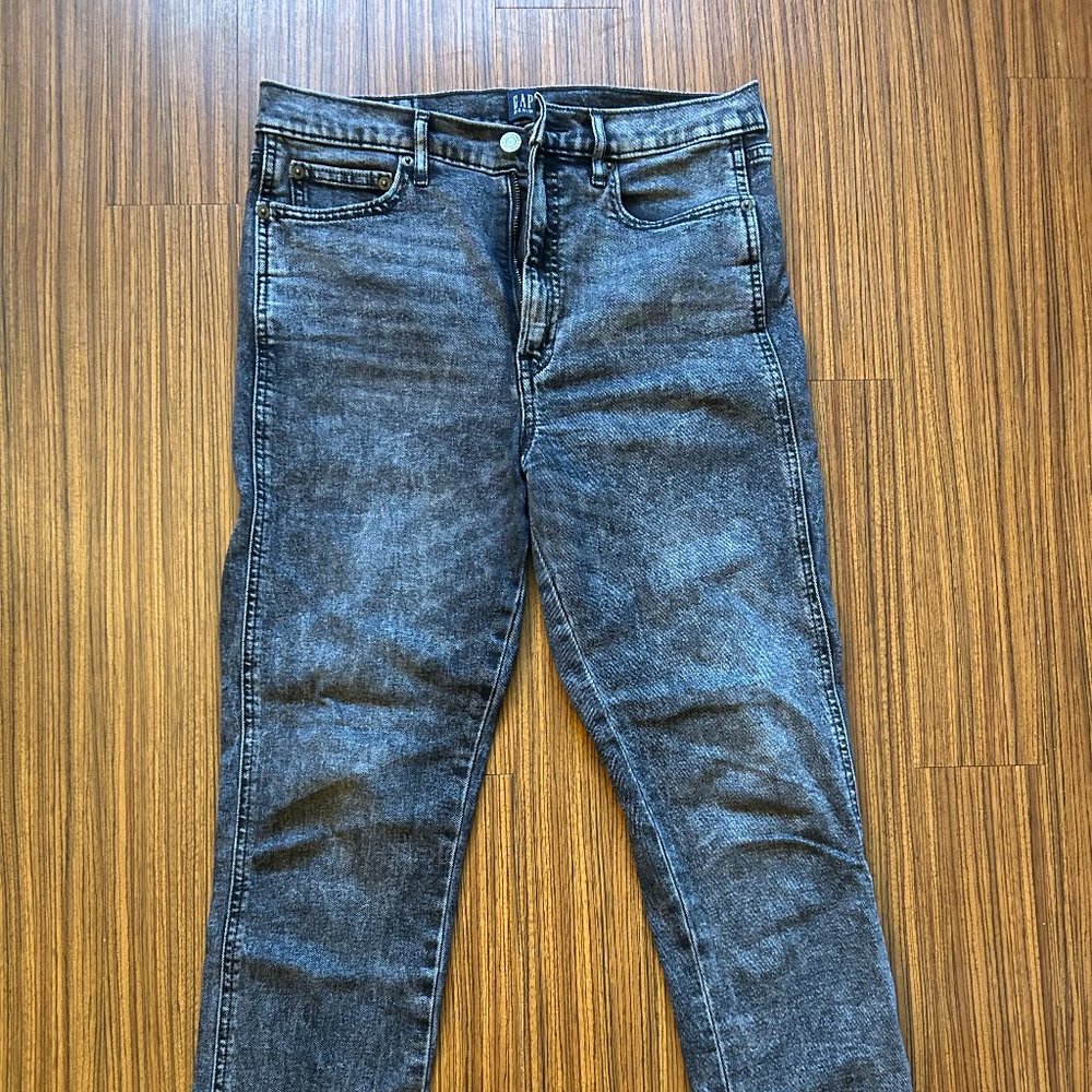 Gap cigarette black jeans size 8/29R